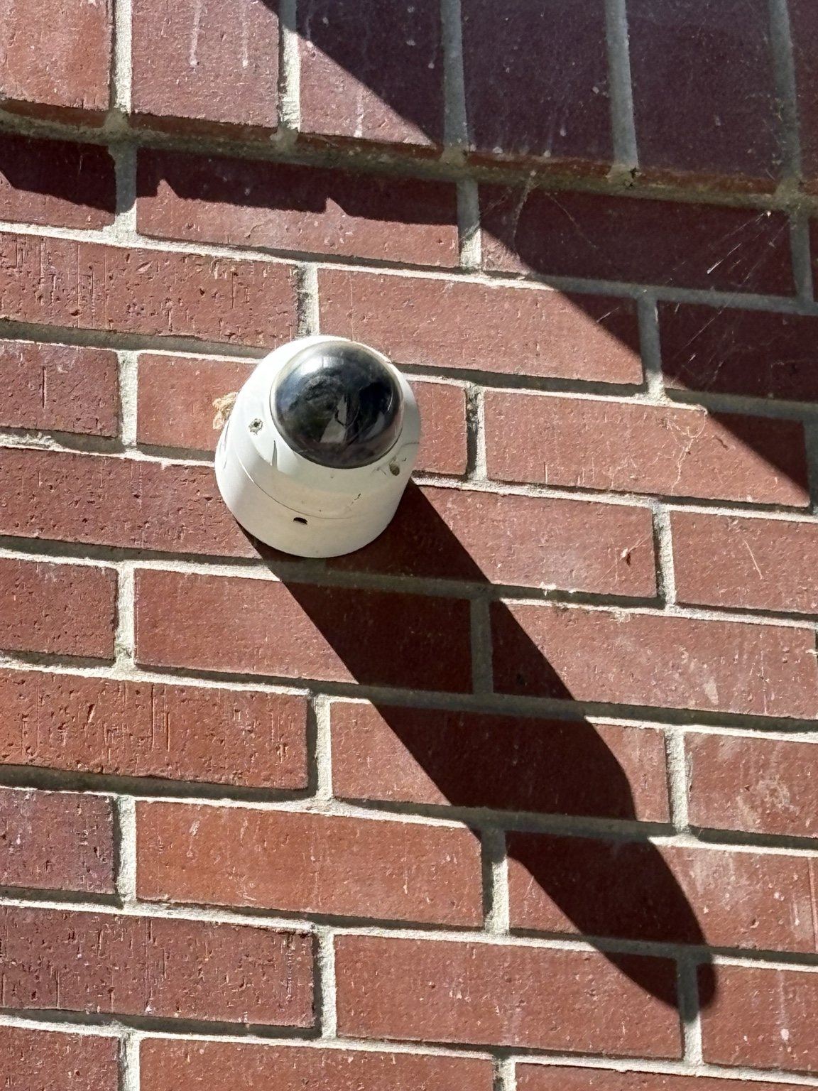 Older 3 megapixel dome security camera before upgrade