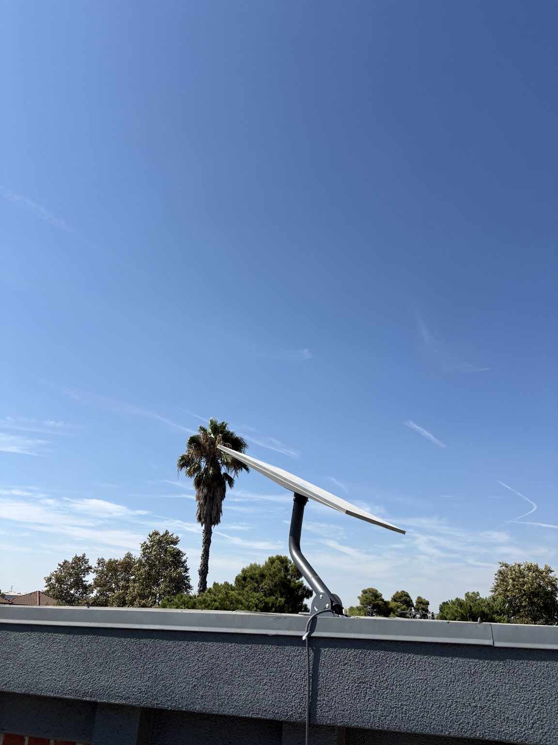 Starlink dish after professional permanent mounting